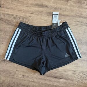 Adidas Women's Black and White Athletic Shorts
